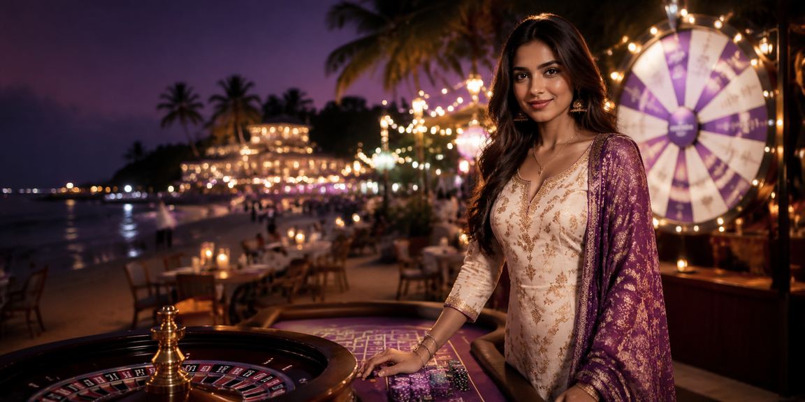 India roulette game with traditional dress